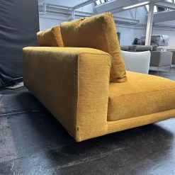 COR 2-Sitzer-Sofas|Sofa Moss 74211 Bezug Stoff 8164 Curry Gelb Füße Feinstruktur Schwarzbraun