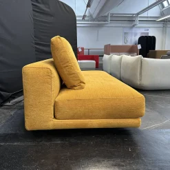 COR 2-Sitzer-Sofas|Sofa Moss 74211 Bezug Stoff 8164 Curry Gelb Füße Feinstruktur Schwarzbraun