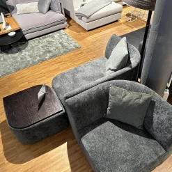 Sophisticated Living 2-Sitzer-Sofas|Sofa Motu 3 Teilig Bezug Stoff Genesis 12 Winter Moss Grün Füße Holz Dunkelbraun Inklusive Tischplatte