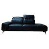 Musterring 2-Sitzer-Sofas|Sofa MR 2490 2-Sitzig Leder Z7399 Nachtschwarz Schwarz LK50 MR Fuß FC3 Metallfuß M99 Schwarz