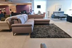 Musterring Ecksofas|Sofa MR9200 Stoff Nevio Stone mit Funktionen