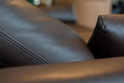 Durlet 2-Sitzer-Sofas|Sofa Nido Bezug Leder Sierra Braun Mit 2 Verstellbaren Rückenkissen Inkusive 2 Armkissen