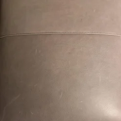 DFM Ecksofas|Sofa No 1 Elias Bezug Leder W10 L30 Grau Füße Chrom