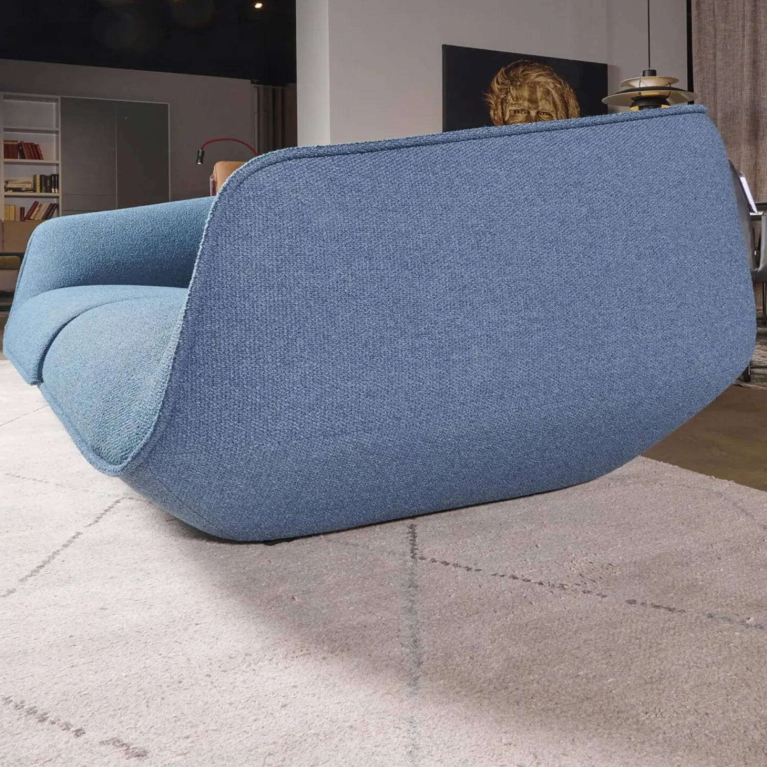 COR 2-Sitzer-Sofas|Sofa Nook Innen Stoff 8214 Blau Petrol Außen Stoff 8206 Nordic Blau