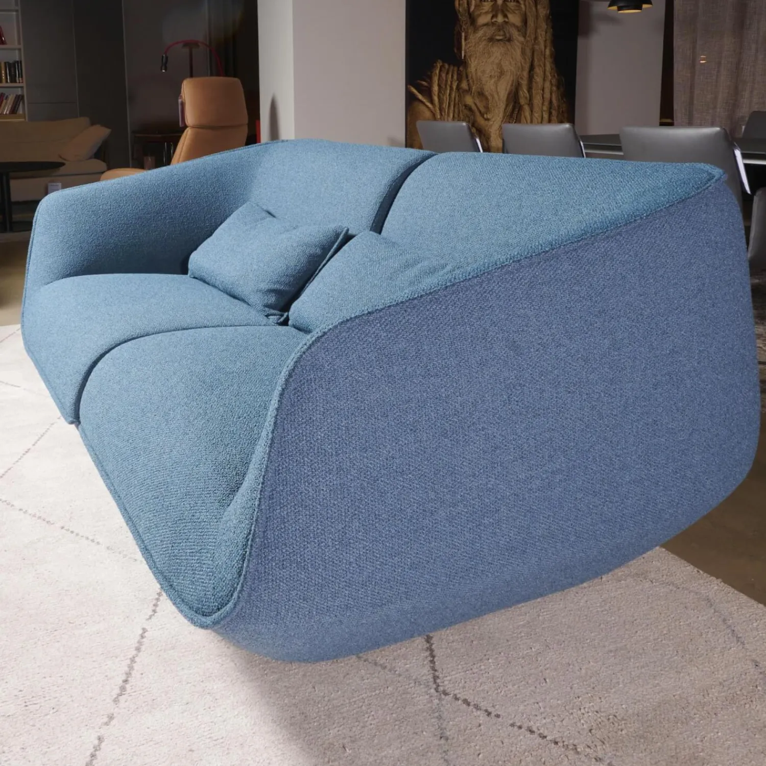 COR 2-Sitzer-Sofas|Sofa Nook Innen Stoff 8214 Blau Petrol Außen Stoff 8206 Nordic Blau