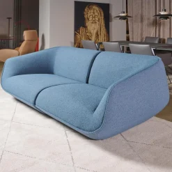 COR 2-Sitzer-Sofas|Sofa Nook Innen Stoff 8214 Blau Petrol Außen Stoff 8206 Nordic Blau