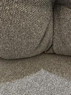 Cane Line Loungemöbel|Sofa Ocean Large Polsterbezug Stoff Dark Grey Grau Gestell Aluminium Dark Grey Und Soft Rope Dark Grey Grau Inklusive Kissen