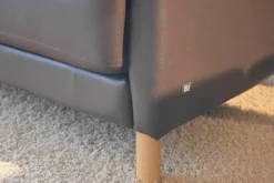 Rolf Benz 2-Sitzer-Sofas|Sofa Onda Leder 38.556 Schokoladenbraun mit 2 Kissen