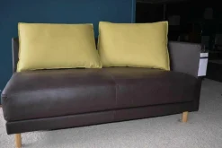 Rolf Benz 2-Sitzer-Sofas|Sofa Onda Leder 38.556 Schokoladenbraun mit 2 Kissen