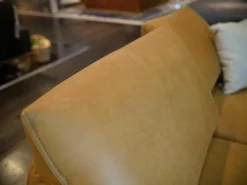 Koinor 2-Sitzer-Sofas|Sofa Phoenix Leder C-Revolution Mustard Plateau Wildeiche mit Drehstop