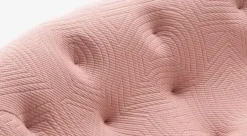 Ligne Roset 2-Sitzer-Sofas|Sofa Ploum 2 Sitzer Hochlehner Stoff Appa FR Poncho Rosa Gestell Stahl Füße Bezogen