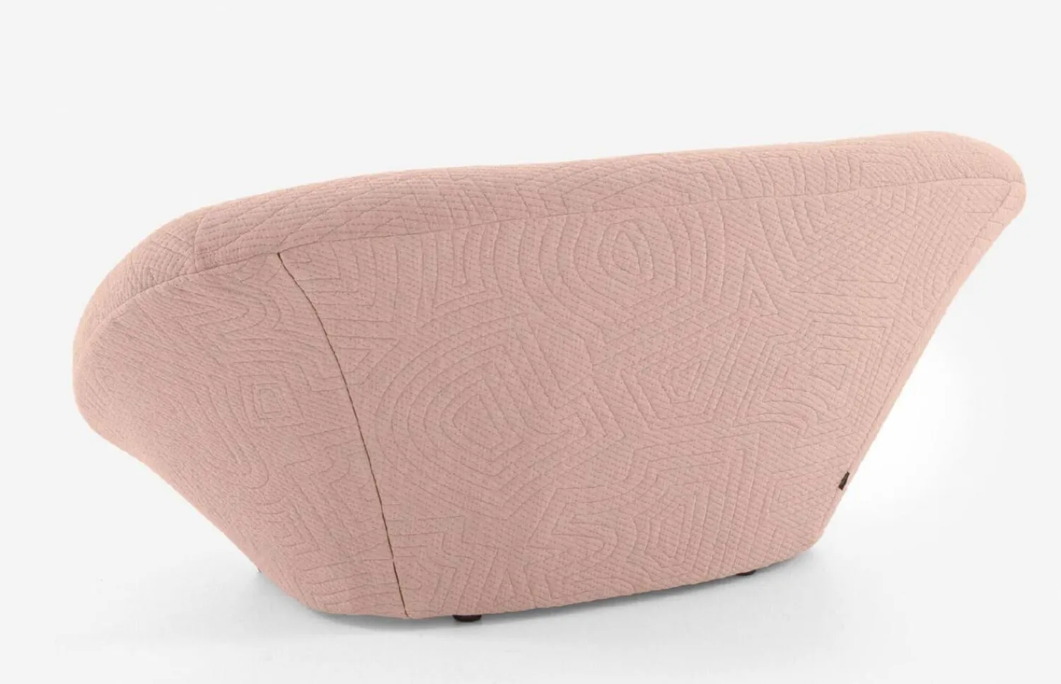 Ligne Roset 2-Sitzer-Sofas|Sofa Ploum 2 Sitzer Hochlehner Stoff Appa FR Poncho Rosa Gestell Stahl Füße Bezogen