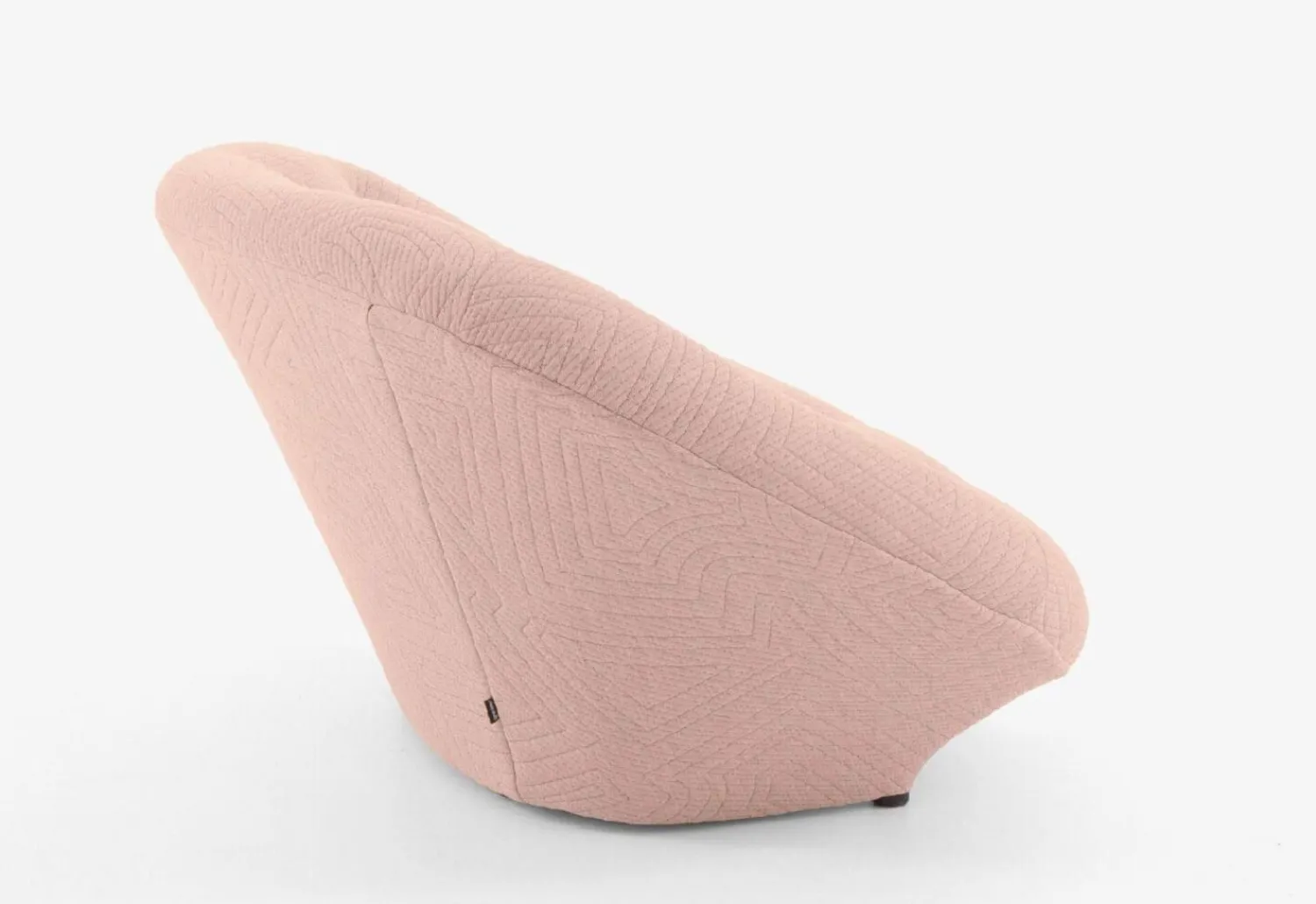 Ligne Roset 2-Sitzer-Sofas|Sofa Ploum 2 Sitzer Hochlehner Stoff Appa FR Poncho Rosa Gestell Stahl Füße Bezogen
