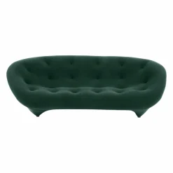 Ligne Roset 3-Sitzer-Sofas|Sofa Ploum Hochlehner Stoff Gentle Pin Grün