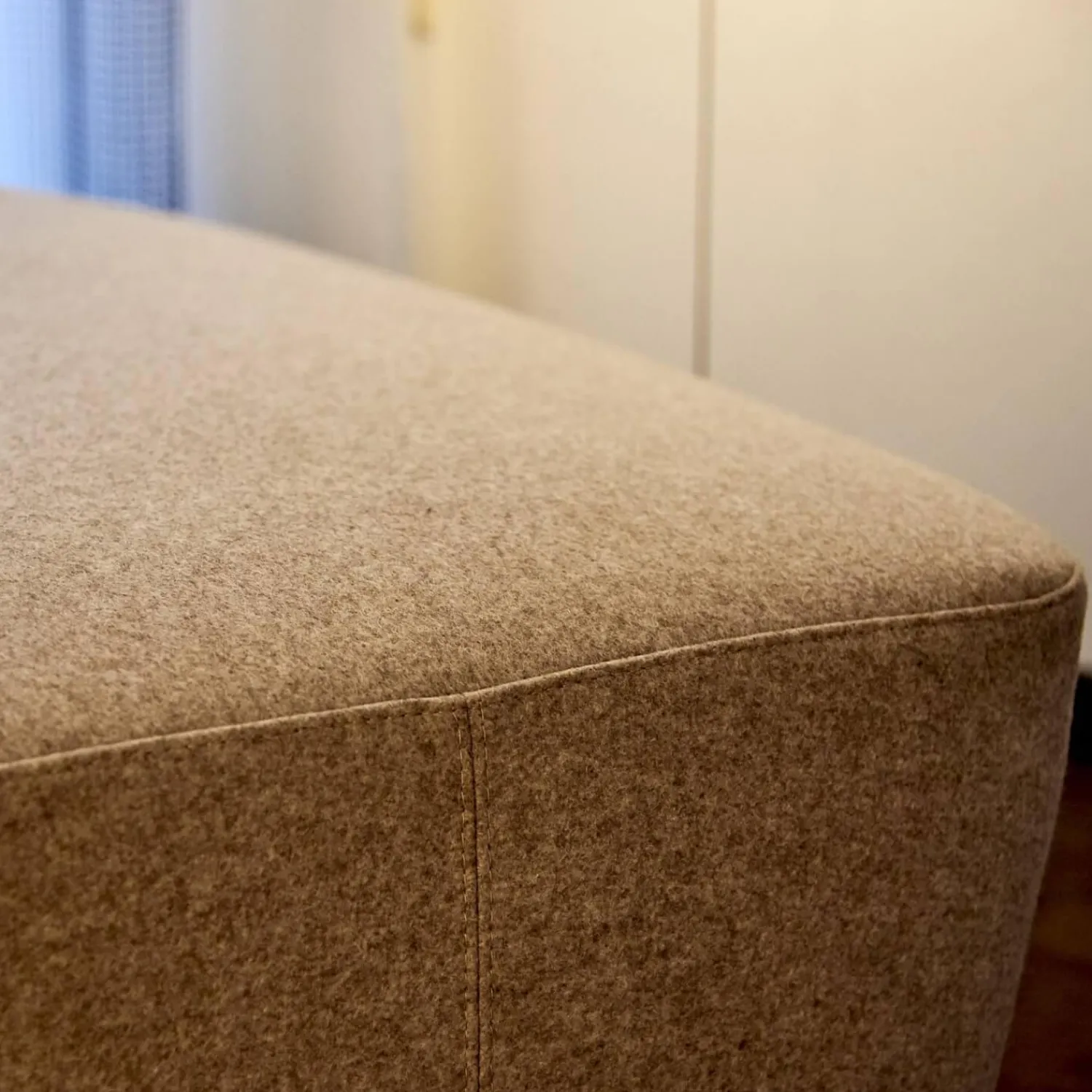 Tacchini 2-Sitzer-Sofas|Sofa Polar Bezugsstoff Divina Melange 3 Farbe 227 Beige Creme