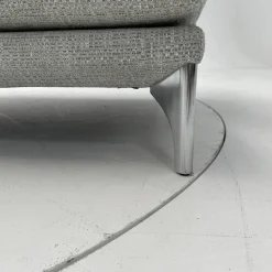 Bielefelder Werkstätten 2-Sitzer-Sofas|Sofa Polo Living 2 80 Bezug Stoff Modena BW1761-282 Grau Füße Aus Edelstahl