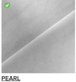 Ligne Roset 3-Sitzer-Sofas|Sofa Prado 3 Sitzer T120 Stoff Alcantara A Pearl Grau Gestell Lack Schwarz