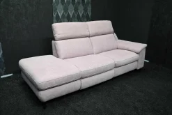 Steinpol 2-Sitzer-Sofas|Sofa Prisma Stoff Ethan Clean Altrosa 1670 PG C mit Elektrischer Relaxfunktion und Schublade