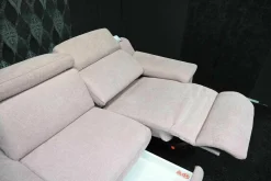 Steinpol 2-Sitzer-Sofas|Sofa Prisma Stoff Ethan Clean Altrosa 1670 PG C mit Elektrischer Relaxfunktion und Schublade