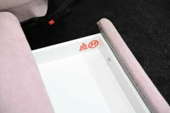 Steinpol 2-Sitzer-Sofas|Sofa Prisma Stoff Ethan Clean Altrosa 1670 PG C mit Elektrischer Relaxfunktion und Schublade