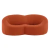 Ligne Roset 2-Sitzer-Sofas|Sofa Pumpkin 2 Sitzer Stoff Coda FR Brique Noir Mit Sockel