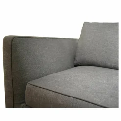 B&B Italia 2-Sitzer-Sofas|Sofa Richard 9RA260 Stoff Sapri Avio Grau Blau Naht Stoff Bellano Grau Anthrazit Gestell Aluminium Lackiert Zinnfarben Inklusive Kissen