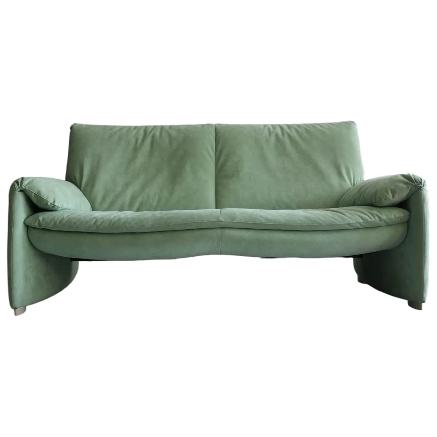 Leolux 2-Sitzer-Sofas|Sofa Ronchamp Bezug Alcantara 2156 Grün
