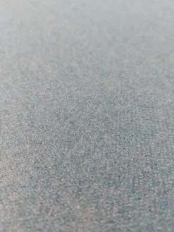 Signet 3-Sitzer-Sofas|Sofa Room Art Stoff Lana Petrol Blau Fuß Aluminium Rund Inklusive 2 Spitzkissen