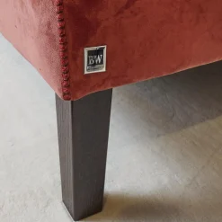 Bielefelder Werkstätten 2-Sitzer-Sofas|Sofa Saloni 135 3001 Stoff City Velvet CA 7832 063 Mit Keder Füßen Schwarz Inklusive Kopfstütze Und Kissen