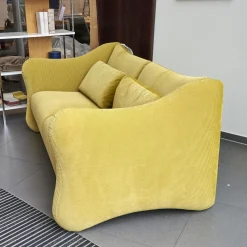 Brühl 2-Sitzer-Sofas|Sofa 2-Sitzer Bongo Bay Stoff 4490 Farbe 75 Gelb Inklusive 2 Kissen