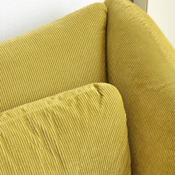 Brühl 2-Sitzer-Sofas|Sofa 2-Sitzer Bongo Bay Stoff 4490 Farbe 75 Gelb Inklusive 2 Kissen