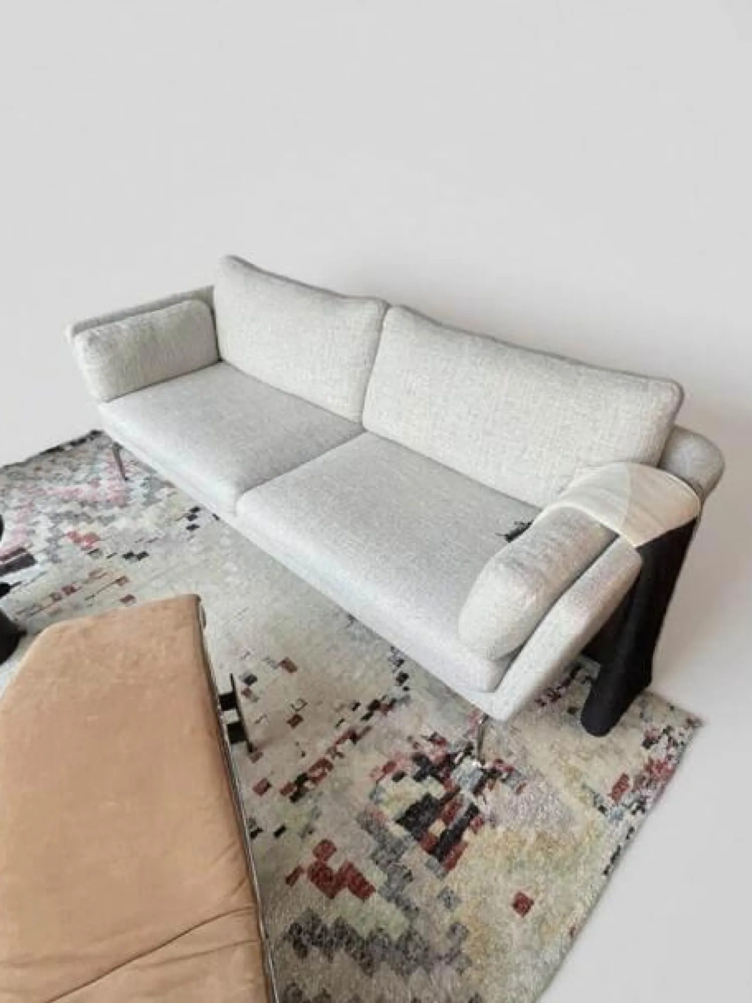 Vitra 2-Sitzer-Sofas|Sofa 3-Sitzer Suita Stoff Savana 02 Sand Melange Beige