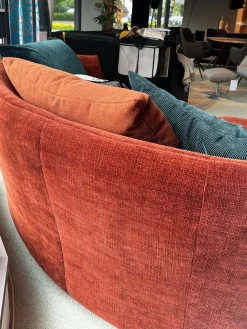 Bullfrog 2-Sitzer-Sofas|Sofa Sofia Stoff Smoothie Rostbraun 15 28 Füße Metall Schwarz Pulverbeschichtet