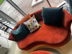 Bullfrog 2-Sitzer-Sofas|Sofa Sofia Stoff Smoothie Rostbraun 15 28 Füße Metall Schwarz Pulverbeschichtet