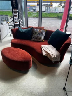 Bullfrog 2-Sitzer-Sofas|Sofa Sofia Stoff Smoothie Rostbraun 15 28 Füße Metall Schwarz Pulverbeschichtet