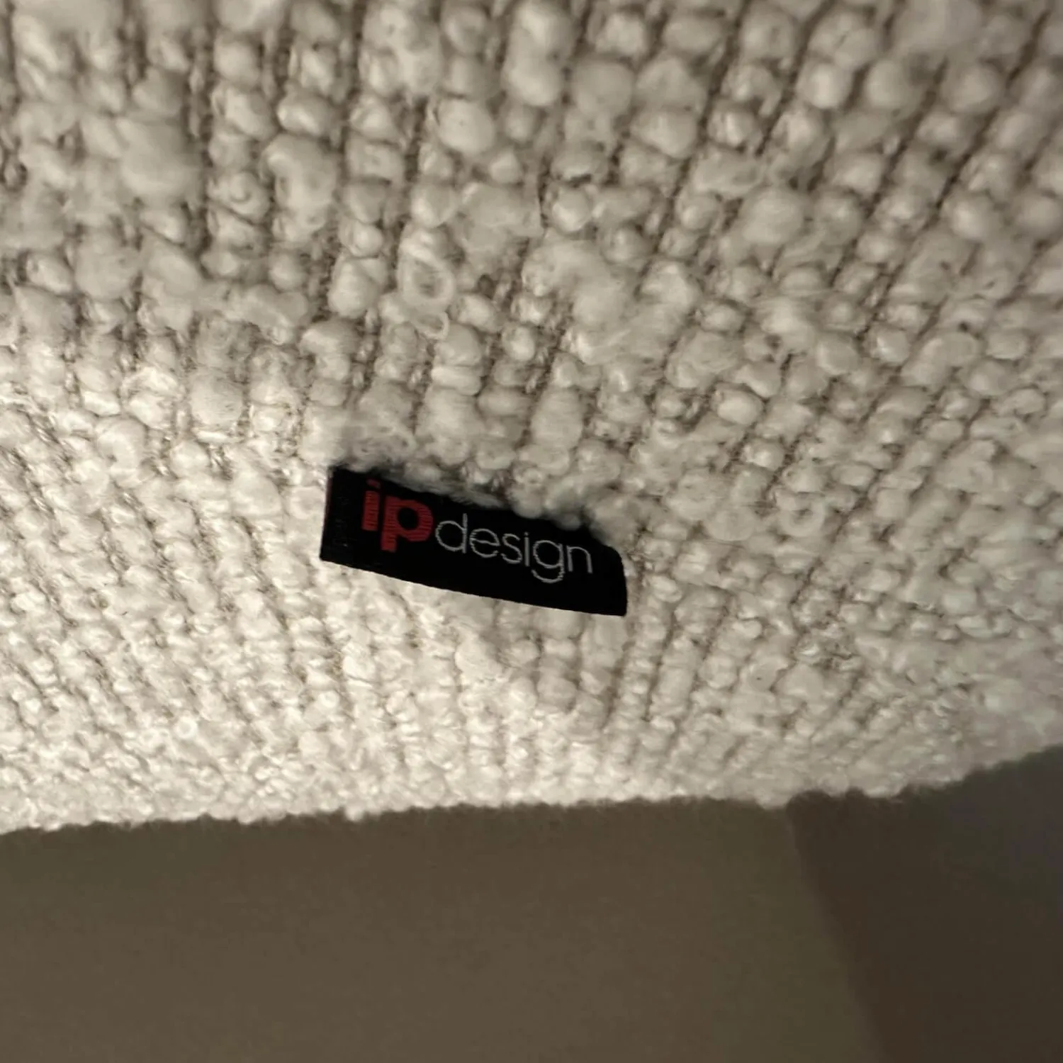 IP Design Ecksofas|Sofa Soulmate Stoff Zoey 171 Creme Beige Gestell Massivholz Füße Kunststoff Schwarz