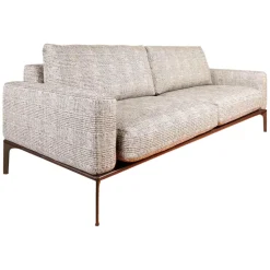 Bielefelder Werkstätten 2-Sitzer-Sofas|Sofa Spirit 2 92,5 Stoff Scott BW 1769 292 Grau Beige Füße Metall