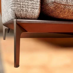 Bielefelder Werkstätten 2-Sitzer-Sofas|Sofa Spirit 2 92,5 Stoff Scott BW 1769 292 Grau Beige Füße Metall