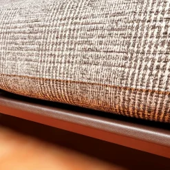 Bielefelder Werkstätten 2-Sitzer-Sofas|Sofa Spirit 2 92,5 Stoff Scott BW 1769 292 Grau Beige Füße Metall