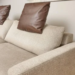 Bielefelder Werkstätten 2-Sitzer-Sofas|Sofa Spirit Stoff Emira BW 1732 272 Beige Gestell Metall Bronze Matt Inklusive Rückenverstellung