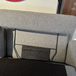 Stressless 2-Sitzer-Sofas|Sofa Stella Bezug Stoff Erica 596 Grey 12 Grau Gestell Metall Schwarz Inklusive Zwei Kopfstützen