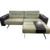 Stressless 2-Sitzer-Sofas|Sofa Stella M Mit Breiten Armlehnen Leder Paloma Shadow Green Dunkelgrün Und Black Schwarz Fuß Kufe Stahl Schwarz Mit Kopfstützen