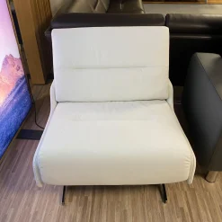 Stressless 2-Sitzer-Sofas|Sofa Stella 1-Sitzig Leder Batick Snow Fuß Chrom