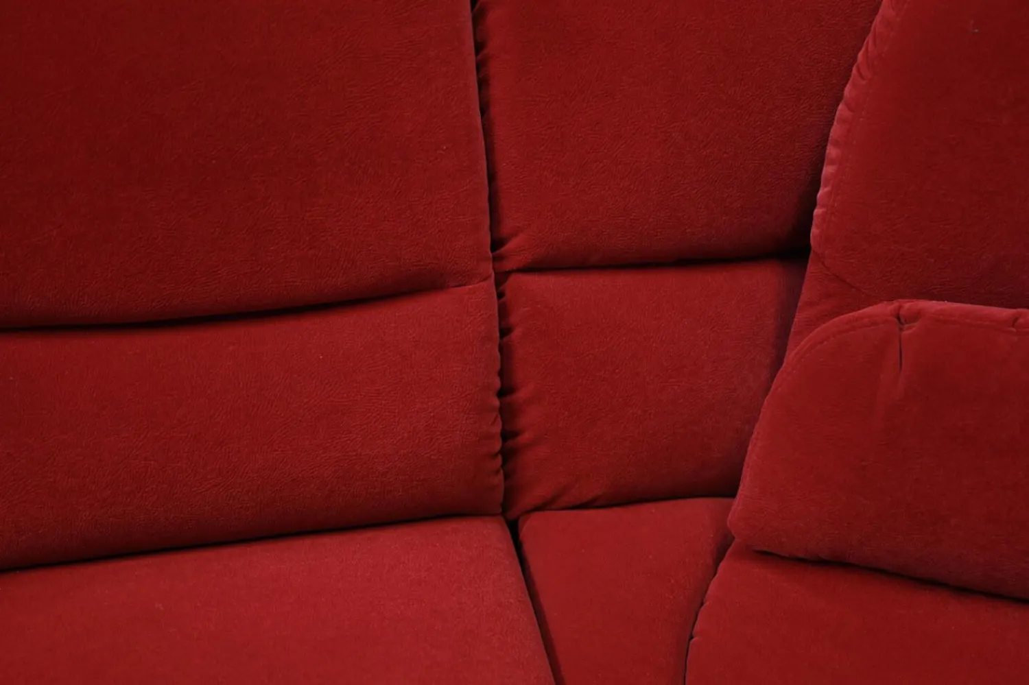 Creativ Polska Ecksofas|Sofa Stoff Nanova Terracotta Denise II mit Elektrischer Relaxfunktion und Drehecke