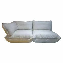 Fatboy 2-Sitzer-Sofas|Sofa Sumo Stoff Limestone Hellgrau Gestell Schwarz