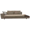 Walter Knoll Daybeds & Recamieren|2-Sitzer-Sofas|Sofa Tama Living 821 Leder Velvet 1484 Hazelnut Braun Gestell Nussbaum Mit Splint Geölt Mit Kissen Und Tablett