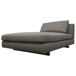 Walter Knoll Daybeds & Recamieren|Sofa Tama Living Bezug Stoff Duala 7672 Chess Grau Kufen Massivholz Nussbaum Geölt Mit Kunststoffgleitern