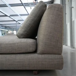 Walter Knoll Daybeds & Recamieren|Sofa Tama Living Bezug Stoff Duala 7672 Chess Grau Kufen Massivholz Nussbaum Geölt Mit Kunststoffgleitern