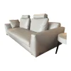Walter Knoll 2-Sitzer-Sofas|Sofa Tama Living Leder Elen Taupe 1406 Beige Gestell Eiche Geflammt Inklusive Kissen