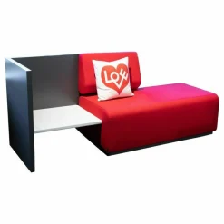 Cascando 2-Sitzer-Sofas|Sofa Team Stoff Urban Knallrot YN079 Dunkelgrau